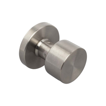 Image Of Door Knob Inactive / Dummy Function Contemporary Style Brooklyn Collection - Satin Nickel Finish - Harney Hardware