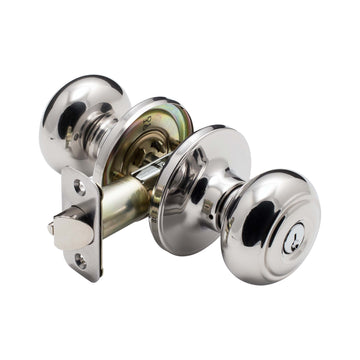 Image Of Door Knob Set Keyed / Entry Function Callista Collection - Chrome Finish - Harney Hardware