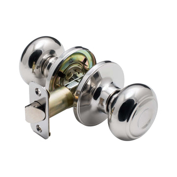 Image Of Door Knob Set Closet / Hall / Passage Function Callista Collection - Chrome Finish - Harney Hardware