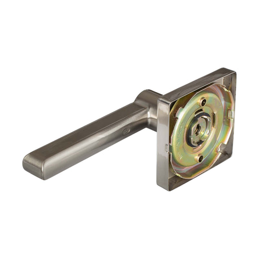 Image Of Door Lever Inactive / Dummy Function Contemporary Style Harper Collection - Satin Nickel Finish - Harney Hardware