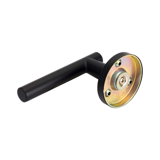 Image Of Door Lever Inactive / Dummy Function Contemporary Style Riley Collection - Matte Black Finish - Harney Hardware