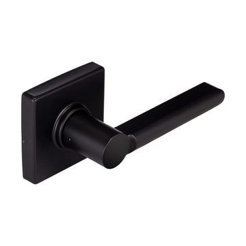 Image Of Door Lever Inactive / Dummy Function Contemporary Style Harper Collection - Matte Black Finish - Harney Hardware