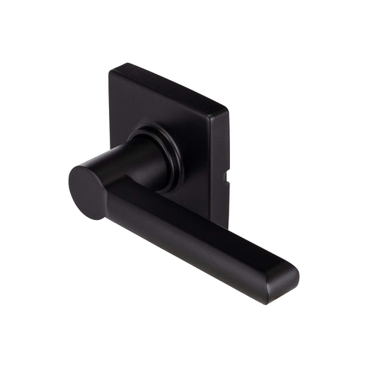 Image Of Door Lever Inactive / Dummy Function Contemporary Style Harper Collection - Matte Black Finish - Harney Hardware