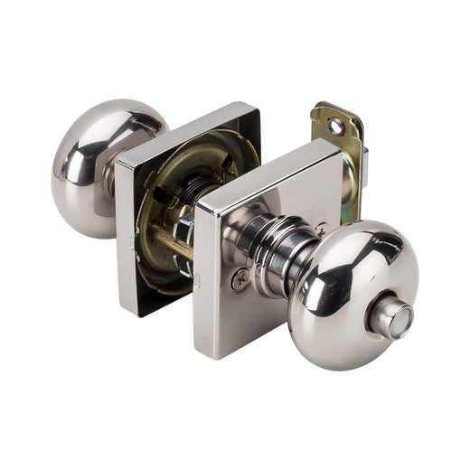 Image Of Door Knob Set Bed / Bath / Privacy Function Contemporary Style Kendall Collection - Chrome Finish - Harney Hardware