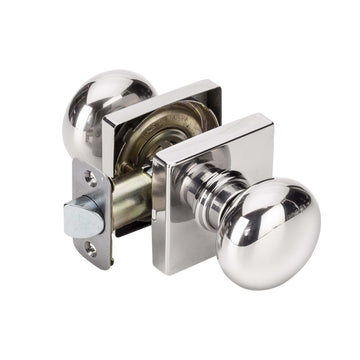 Image Of Door Knob Set Closet / Hall / Passage Function Contemporary Style Kendall Collection - Chrome Finish - Harney Hardware