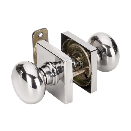 Image Of Door Knob Set Closet / Hall / Passage Function Contemporary Style Kendall Collection - Chrome Finish - Harney Hardware