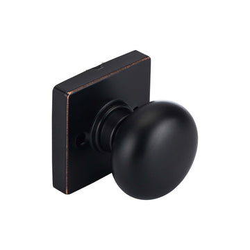 Image Of Door Knob Inactive / Dummy Function Contemporary Style Kendall Collection - Venetian Bronze Finish - Harney Hardware