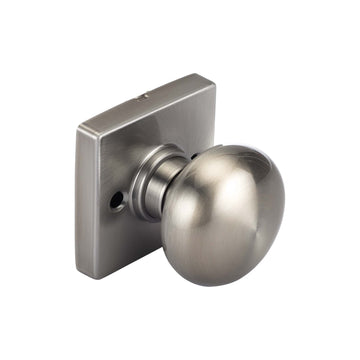 Image Of Door Knob Inactive / Dummy Function Contemporary Style Kendall Collection - Satin Nickel Finish - Harney Hardware