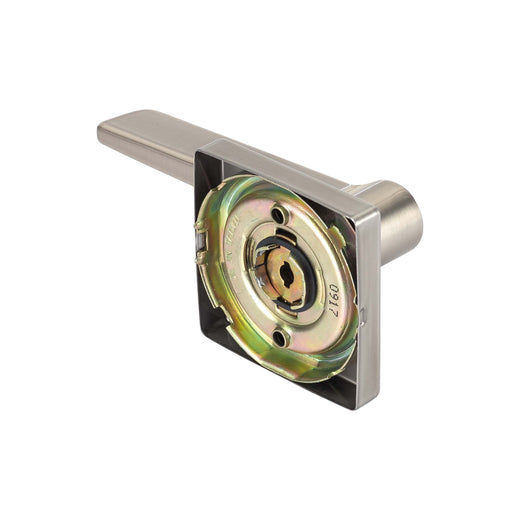 Image Of Door Lever Inactive / Dummy Function Contemporary Style Palm Collection - Satin Nickel Finish - Harney Hardware