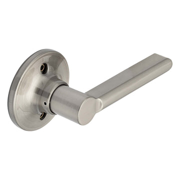 Image Of Door Lever Inactive / Dummy Function Contemporary Style Fallon Collection - Satin Nickel Finish - Harney Hardware