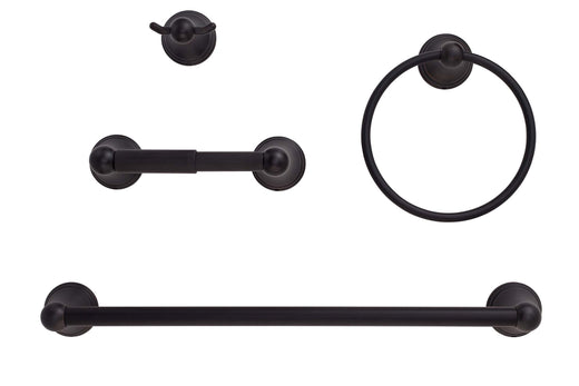 Image Of Alexandria Venetian Bronze Bathroom Hardware Set - Venetian Bronze Finish - Harney Hardware