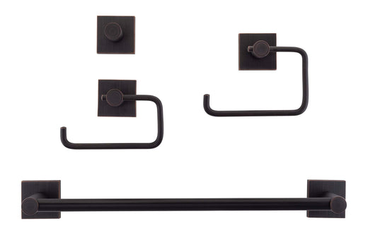 Image Of Daytona Venetian Bronze Bathroom Hardware Set - Venetian Bronze Finish - Harney Hardware