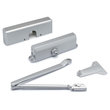 Image Of Commercial Door Closer -  UL Fire Rated -  ANSI 1 -  ADA Compliant -  SP 1-4 - Aluminum Finish - Harney Hardware