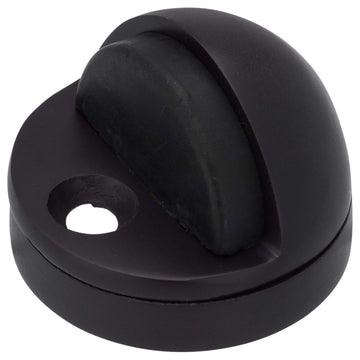 Image Of Dome Stop -  Adjustable High And Low Profile - Oil Rubbed Bronze Finish - Harney Hardware
