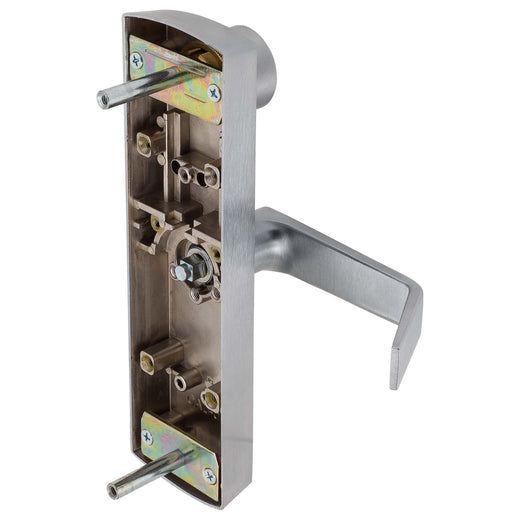 Image Of Panic Exit Device Dummy / Inactive Function Escutcheon Lever Trim - Satin Chrome Finish - Harney Hardware