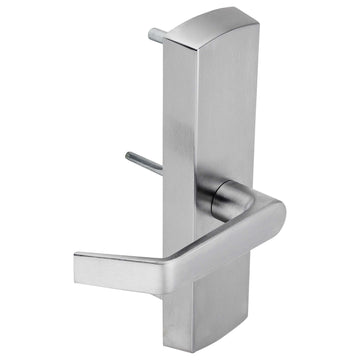Image Of Panic Exit Device Passage/ Hallway Function Escutcheon Lever Trim - Satin Chrome Finish - Harney Hardware