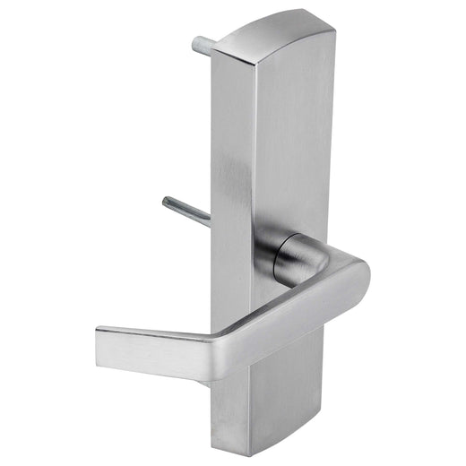 Image Of Panic Exit Device Passage/ Hallway Function Escutcheon Lever Trim - Satin Chrome Finish - Harney Hardware