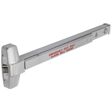 Image Of Alarmed Panic Exit Device -  UL Fire Rated -  ANSI 1 -  32 In. Wide - Powder Coated Aluminum Finish - Harney Hardware