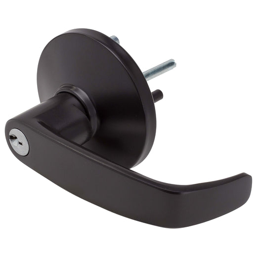 Image Of Panic Exit Device Classroom / Keyed Function Lever Trim - Bronze Finish - Harney Hardware