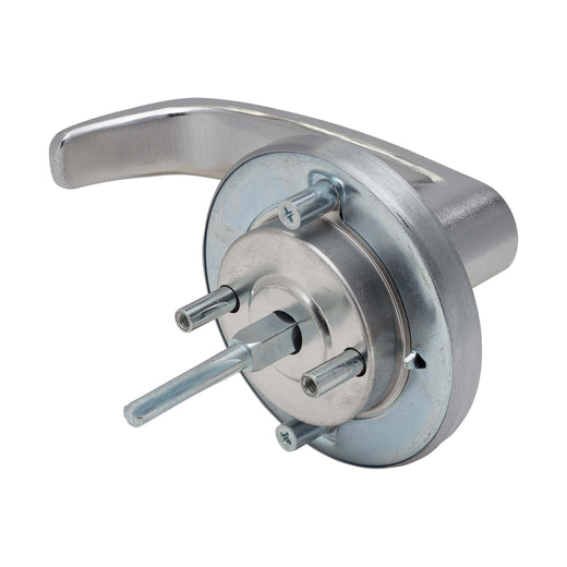 Image Of Panic Exit Device Classroom / Keyed Function Lever Trim - Satin Chrome Finish - Harney Hardware