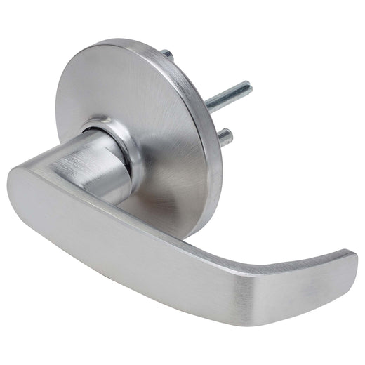 Image Of Panic Exit Device Passage / Hallway Function Lever Trim - Satin Chrome Finish - Harney Hardware