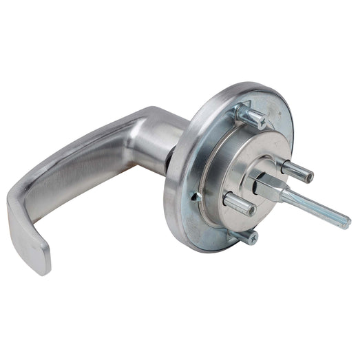 Image Of Panic Exit Device Passage / Hallway Function Lever Trim - Satin Chrome Finish - Harney Hardware