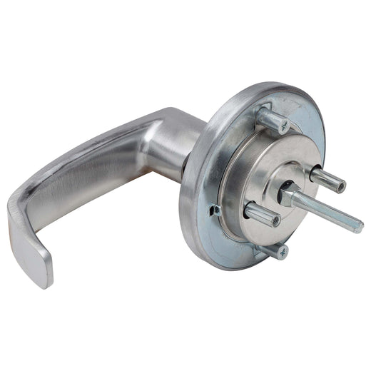 Image Of Panic Exit Device Storeroom / Keyed Function Lever Trim - Satin Chrome Finish - Harney Hardware