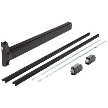 Image Of Narrow Stile Vertical Rod Exit Device -  UL Panic Rated -  34 1/2 In. X 84 In. - Powder Coated Bronze Finish - Harney Hardware