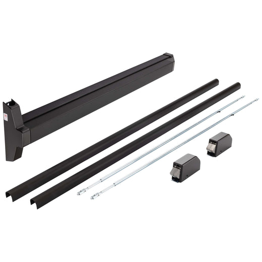 Image Of Narrow Stile Vertical Rod Exit Device -  UL Panic Rated -  34 1/2 In. X 84 In. - Powder Coated Bronze Finish - Harney Hardware
