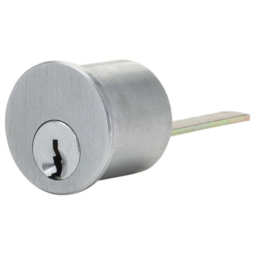 Image Of Panic Exit Device SC1 Lock Cylinder For Narrow Stile / Cross Bar Devices - Powder Coated Aluminum Finish - Harney Hardware