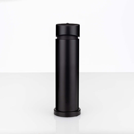 Image Of Single Hole Contemporary / Modern Bathroom Sink Faucet -  7 In. High - Matte Black Finish - Harney Hardware