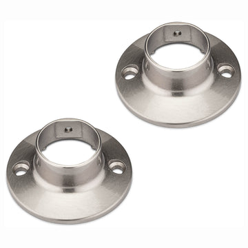 Shower Rod Mounting Brackets, Die Cast Zinc, Pair Packed