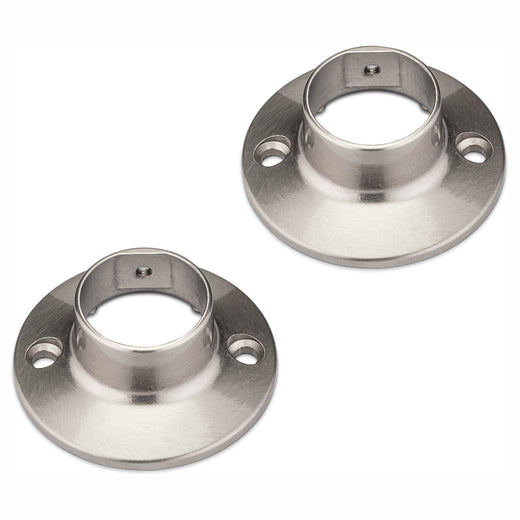 Shower Rod Mounting Brackets, Die Cast Zinc, Pair Packed