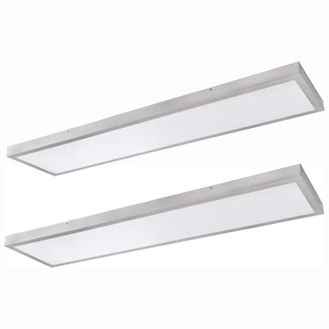 Flat Panel Ceiling Light, Integrated LED, 12 In. Wide X 48 In. Long, 2 Box