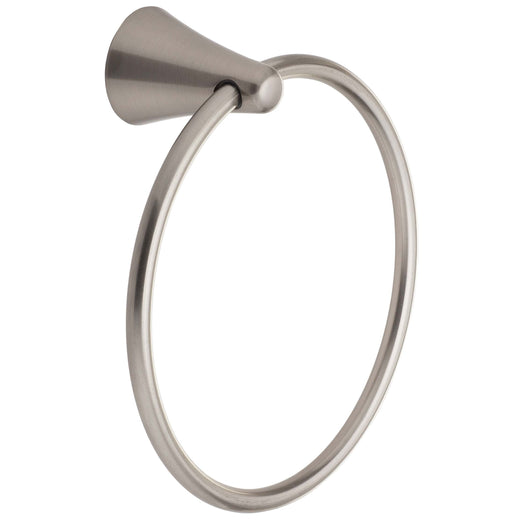 Image Of Towel Ring -  Duval Bathroom Hardware Set - Satin Nickel Finish - Harney Hardware