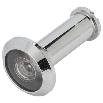 Image Of Door Peephole Viewer -  1/2 In. Bore 180 Degree Viewer - Chrome Finish - Harney Hardware