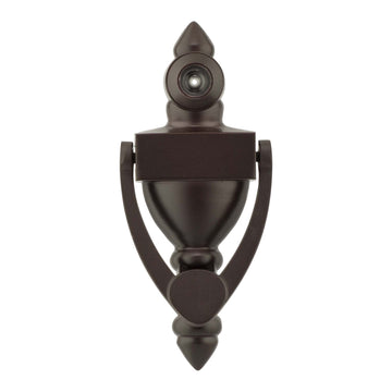 Image Of Door Knocker Viewer -  4 In. With 1/2 In. Bore 160 Degree Viewer - Oil Rubbed Bronze Finish - Harney Hardware