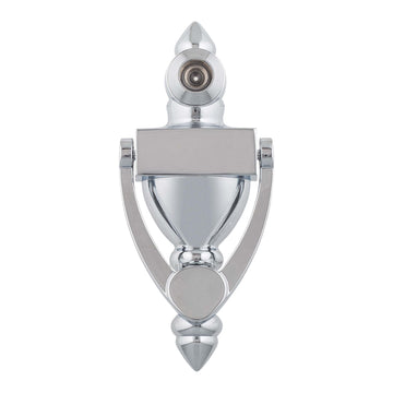 Image Of Door Knocker Viewer -  4 In. With 1/2 In. Bore 160 Degree Viewer - Chrome Finish - Harney Hardware