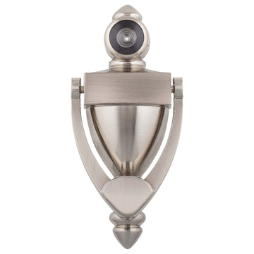Image Of Door Knocker Viewer -  5 1/4 In. With 1/2 In. Bore 180 Degree Viewer - Satin Nickel Finish - Harney Hardware