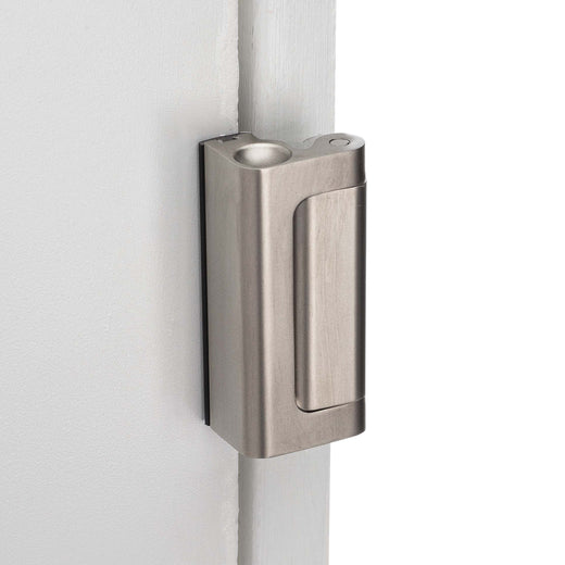 Image Of Security Door Guard -  Heavy Duty - Satin Nickel Finish - Harney Hardware