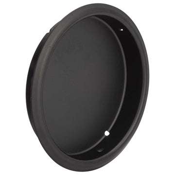 Image Of Round Flush Pull -  2 1/8 In. Diameter - Matte Black Finish - Harney Hardware