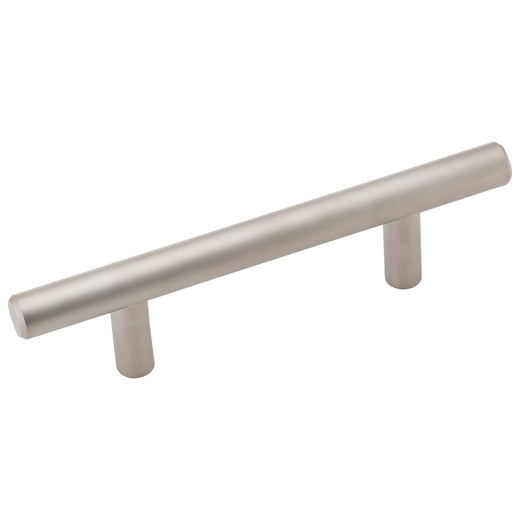 Image Of Cabinet Bar Pull -  3 In. Center To Center - Satin Nickel Finish - Harney Hardware