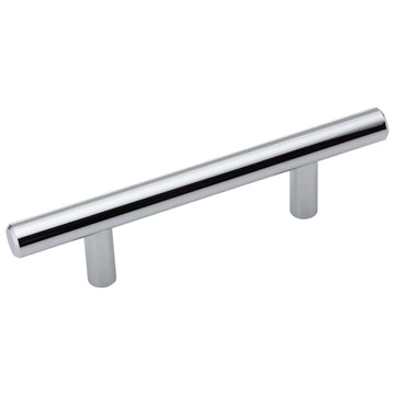 Image Of Cabinet Bar Pull -  3 In. Center To Center - Chrome Finish - Harney Hardware