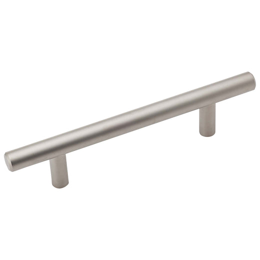 Image Of Cabinet Bar Pull -  3 3/4 In. Center To Center - Satin Nickel Finish - Harney Hardware