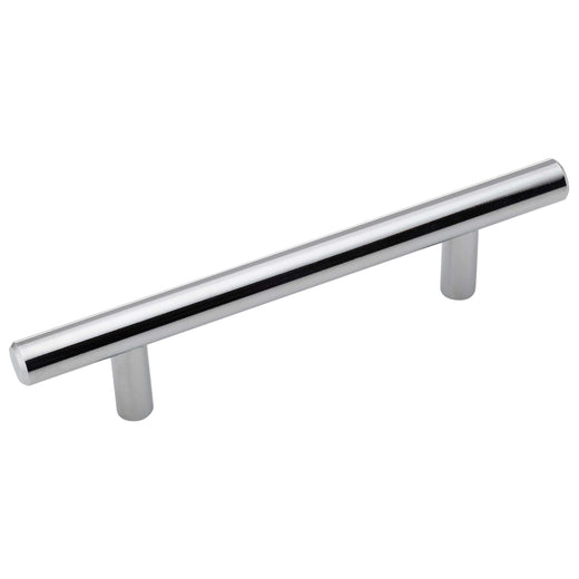 Image Of Cabinet Bar Pull -  3 3/4 In. Center To Center - Chrome Finish - Harney Hardware
