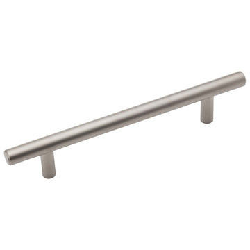Image Of Cabinet Bar Pull -  5 1/16  In. Center To Center - Satin Nickel Finish - Harney Hardware