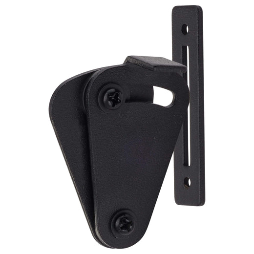 Image Of Barn Door Privacy Lock -  Tear Drop - Matte Black Finish - Harney Hardware