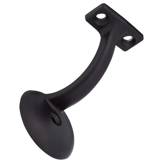 Image Of Handrail Bracket -  Heavy Duty -  Round Wall Mounting Escutcheon -  One Wall Mounting Screw - Oil Rubbed Bronze Finish - Harney Hardware