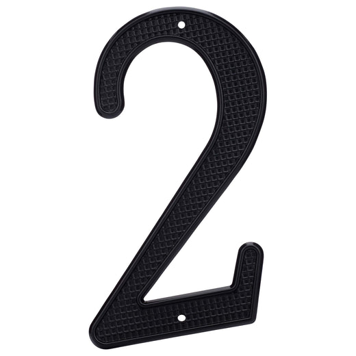 Image Of 4 In. Nail On House Number 2 - Black Finish - Harney Hardware