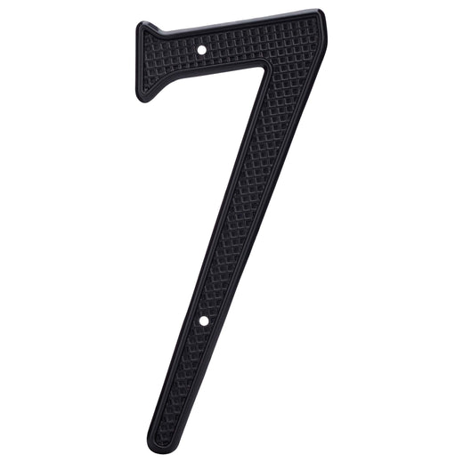 Image Of 4 In. Nail On House Number 7 - Black Finish - Harney Hardware